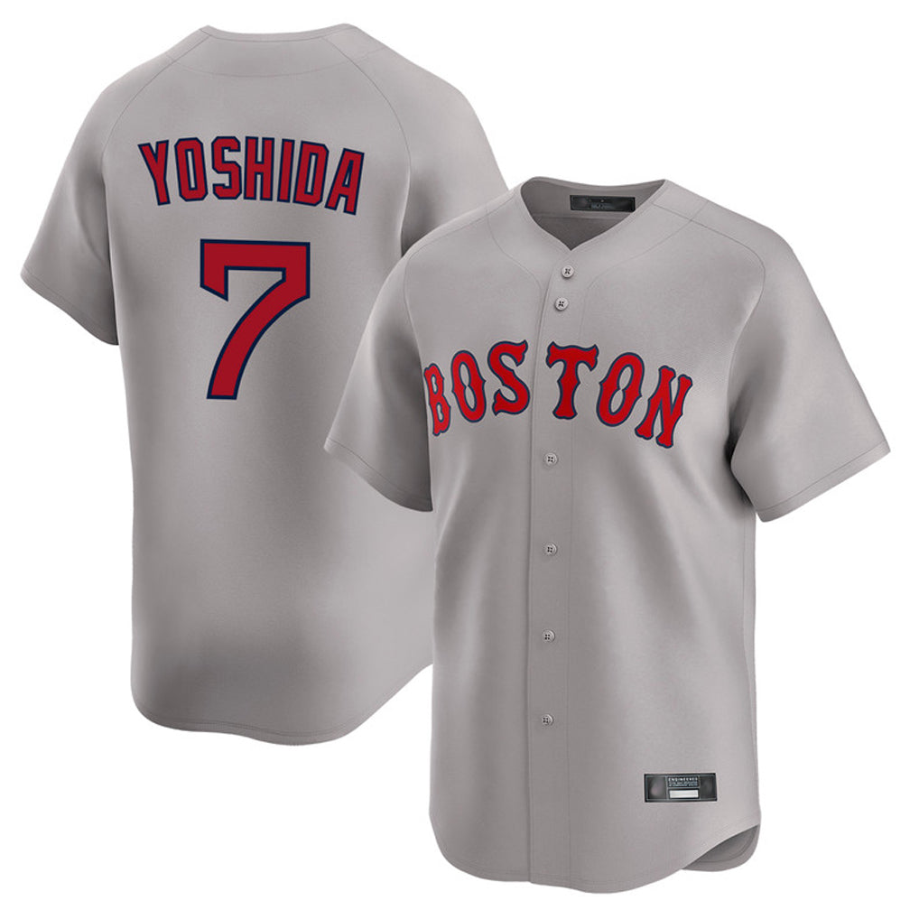 Baseball Jersey | Boston Red Sox #7 Masataka Yoshida Player Gray Road Limited Home Game Stitched - image 1