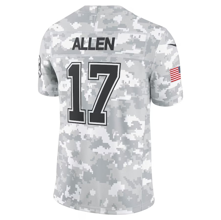 American Football Jersey | B.Bills #17 Josh Allen Player Arctic Camo Salute to Service Limited Stitched American Football Jerseys - image 1