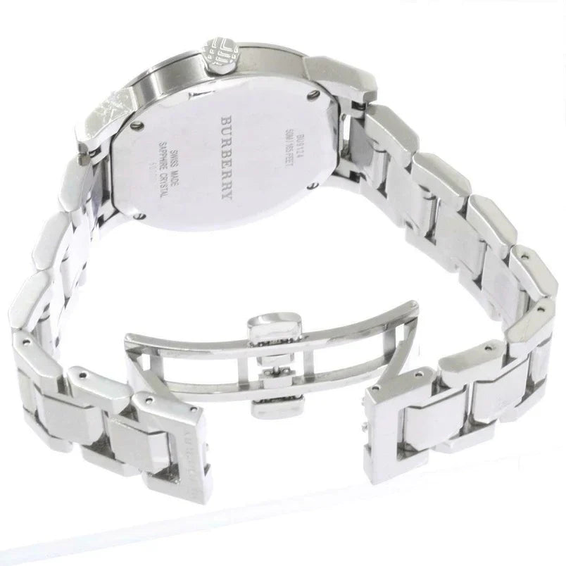 Burberry Ladies Check Stamped Pink 34mm Watch - product view 2