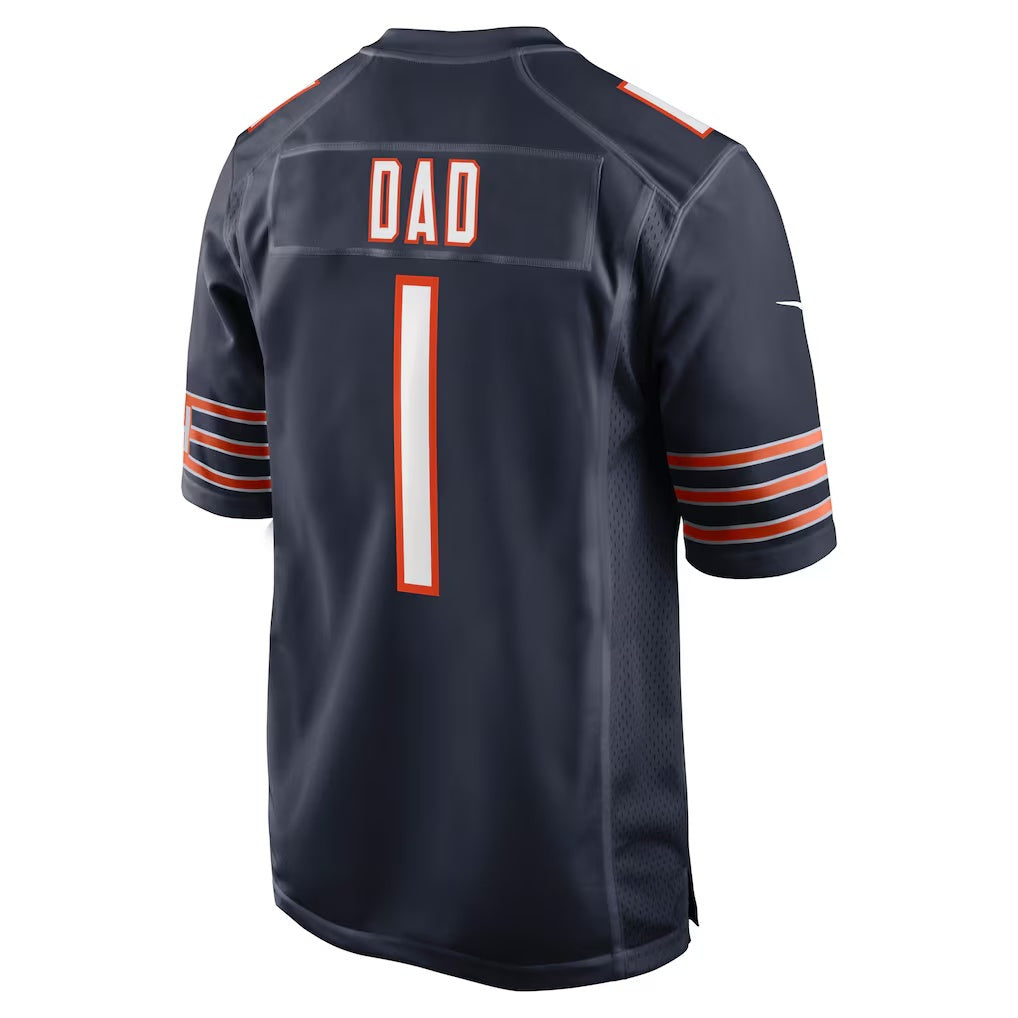 American Football Jersey | C.Bears Number #1 Dad Navy Game Stitched Football American Jersey - image 1
