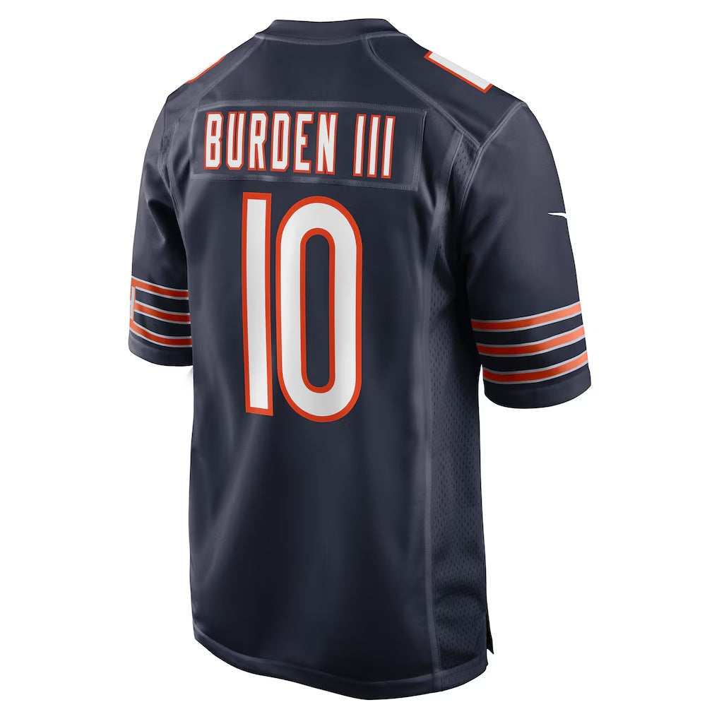 American Football Jersey | C.Bears #10 Luther Burden III Navy Team Game Stitched Football American Jersey - image 1