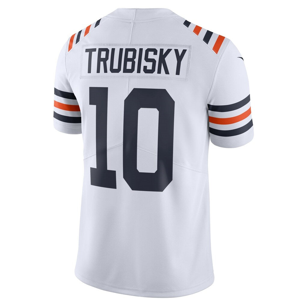 American Football Jersey | C.Bears #10 Mitchell Trubisky White 2019 100th Season Alternate Classic Limited Stitched Football American Jersey - image 1