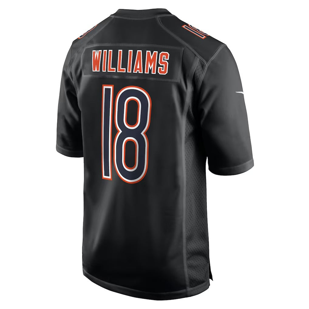 American Football Jersey | C.Bears #18 Caleb Williams Carbon Black Fashion Stitched Football American Jersey - image 1