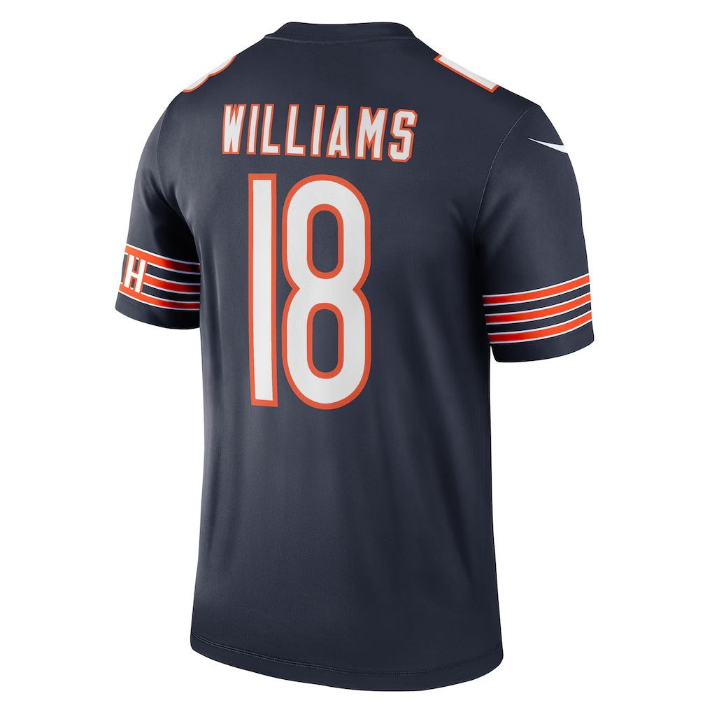 American Football Jersey | C.Bears #18 Caleb Williams Navy Legend Player Performance Top Stitched Football American Jersey - image 1