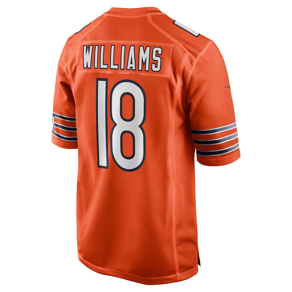 American Football Jersey | C.Bears #18 Caleb Williams Orange Alternate Player Game Stitched Football American Jersey - image 1