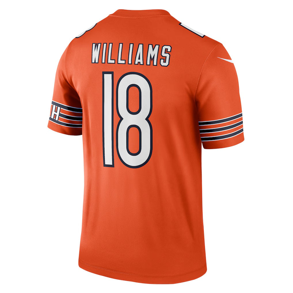 American Football Jersey | C.Bears #18 Caleb Williams Orange Legend Player Performance Top Stitched Football American Jersey - image 1