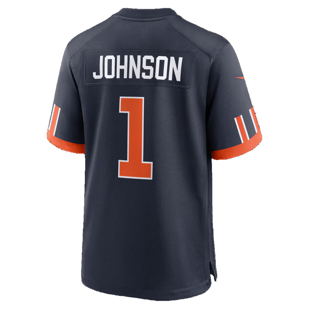 American Football Jersey | C.Bears #1 Jaylon Johnson Navy 2026 Rivalries Collection Game Football Stitched Jersey - image 1
