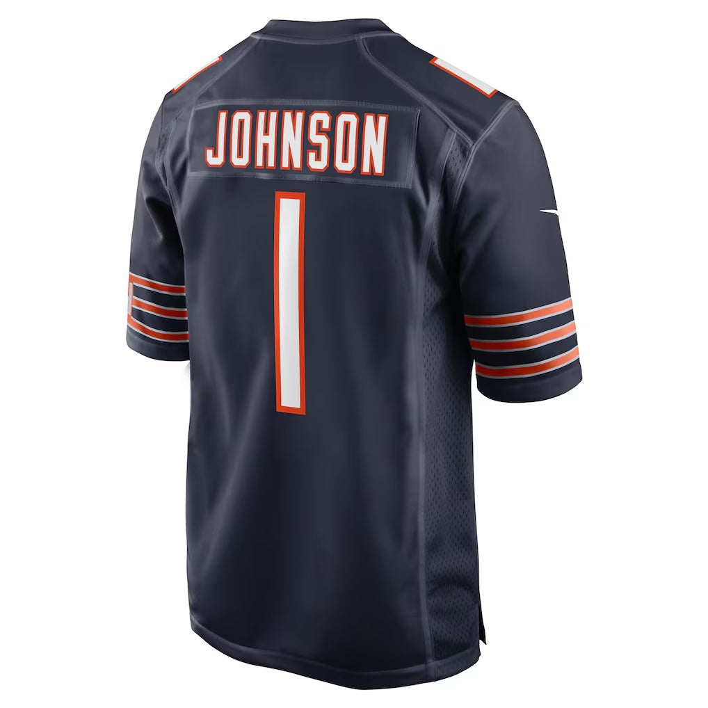 American Football Jersey | C.Bears #1 Jaylon Johnson Navy Game Stitched Football American Jersey - image 1