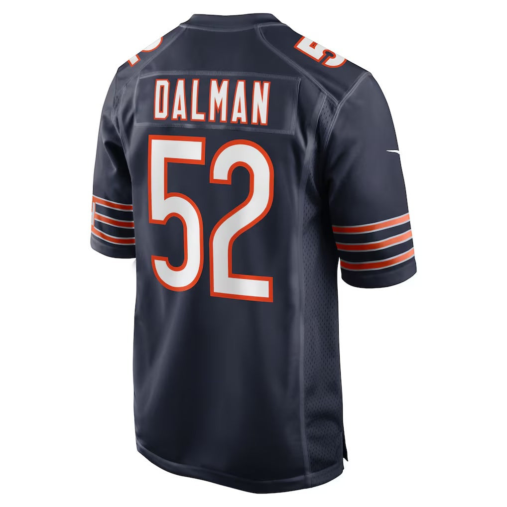 American Football Jersey | C.Bears #52 Drew Dalman Navy Team Game Stitched Football American Jersey - image 1