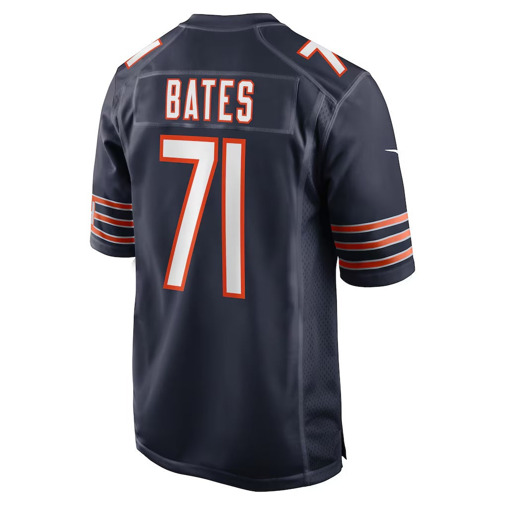 American Football Jersey | C.Bears #71 Ryan Bates Navy Game Stitched Football American Jersey - image 1