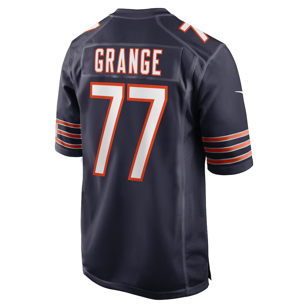 American Football Jersey | C.Bears #77 Red Grange Navy Retired Player Stitched Football American Jersey - image 1