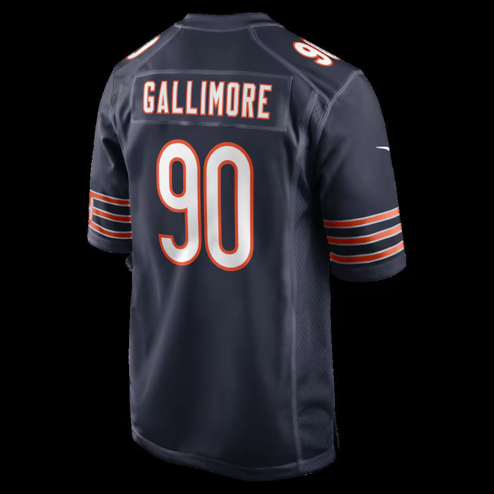 American Football Jersey | C.Bears #90 Neville Gallimore Navy Team Game Jersey - image 1