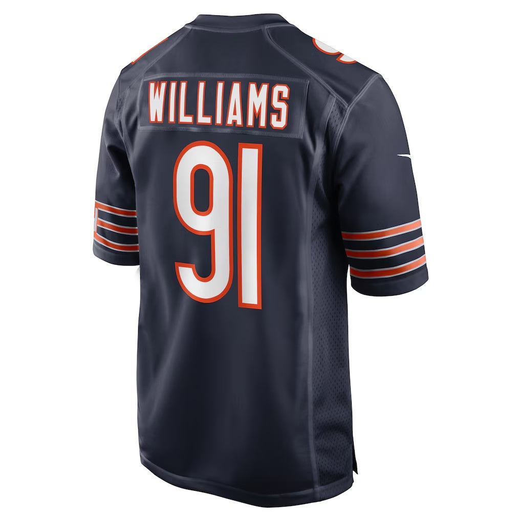 American Football Jersey | C.Bears #91 Chris Williams Navy Game Stitched Football American Jersey - image 1