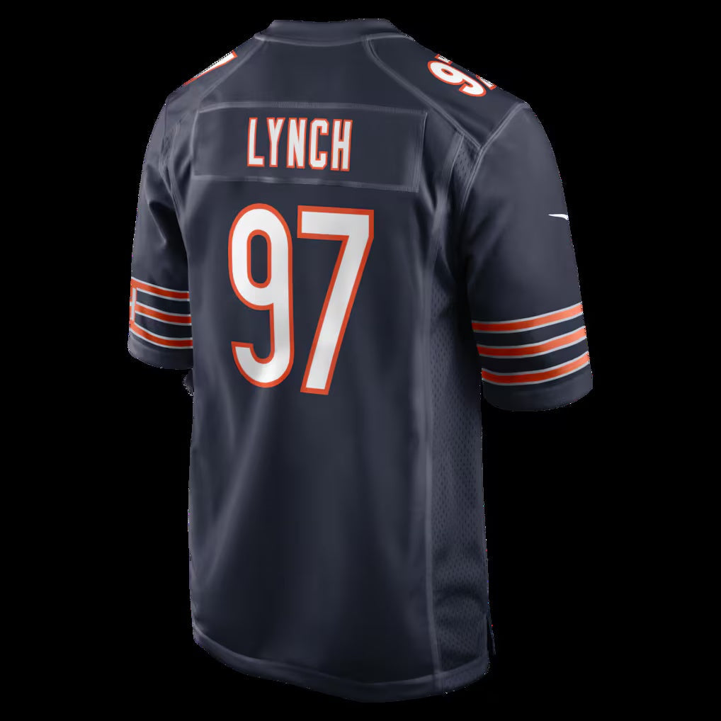 American Football Jersey | C.Bears #97 James Lynch Navy Team Game Jersey - image 1