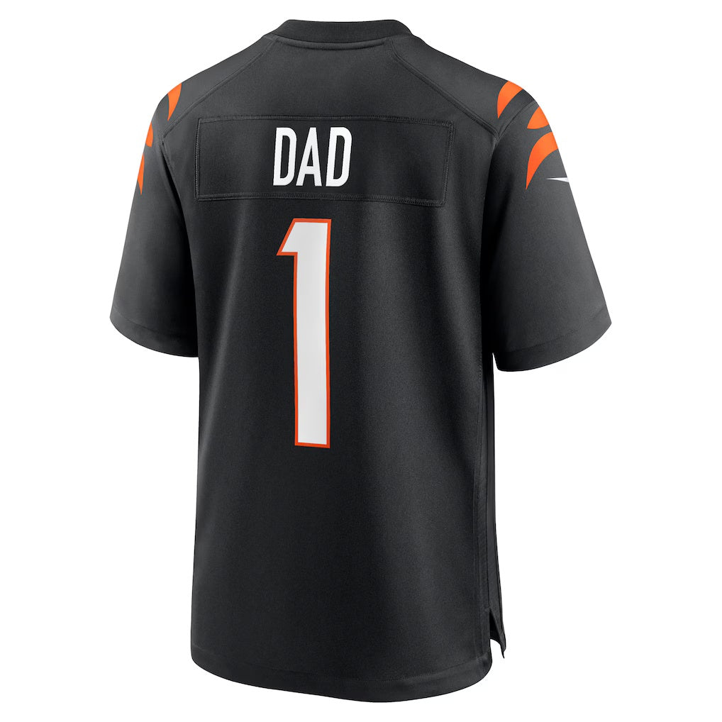 American Football Jersey | C.Bengals Number #1 Dad Black Game Stitched Football American Jersey - image 1