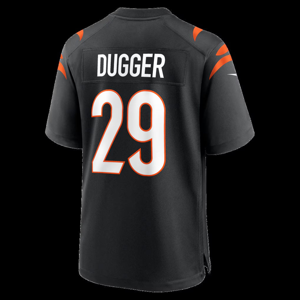 American Football Jersey | C.Bengals #29 Kyle Dugger Black Team Game Jersey - image 1