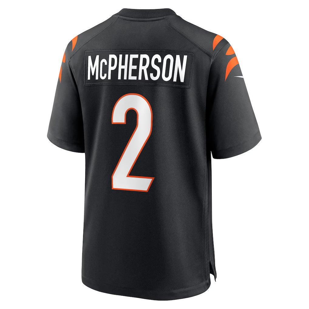 American Football Jersey | C.Bengals #2 Evan McPherson Black Game Stitched Football American Jersey - image 1