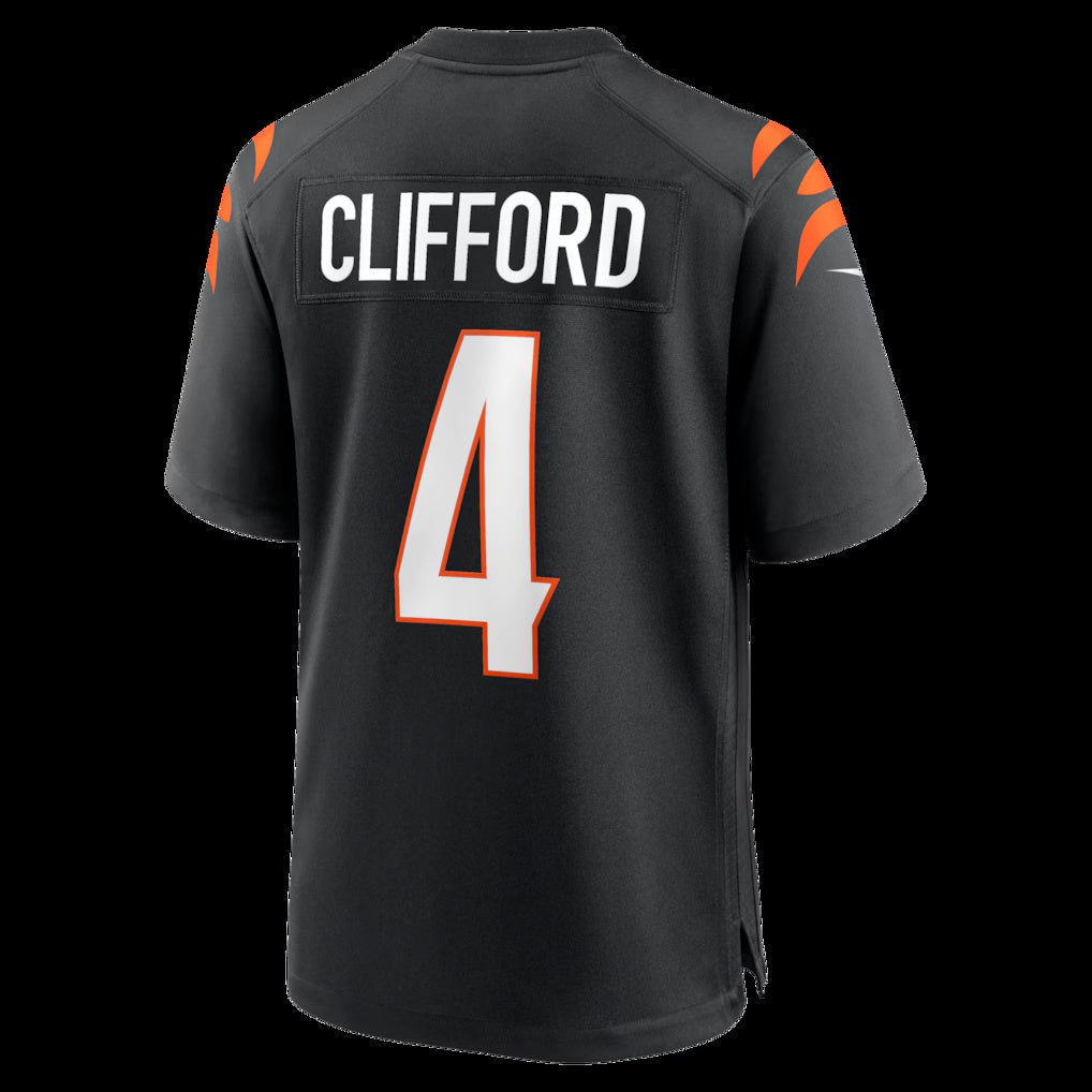 American Football Jersey | C.Bengals #4 Sean Clifford Black Team Game Stitched Football American Jersey - image 1