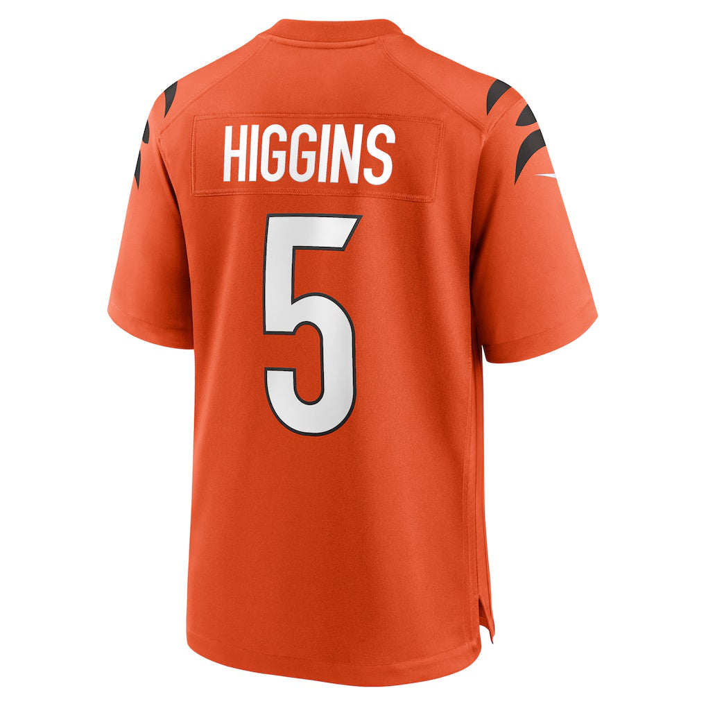 American Football Jersey | C.Bengals #5 Tee Higgins Orange Alternate Game Stitched Football American Jersey - image 1