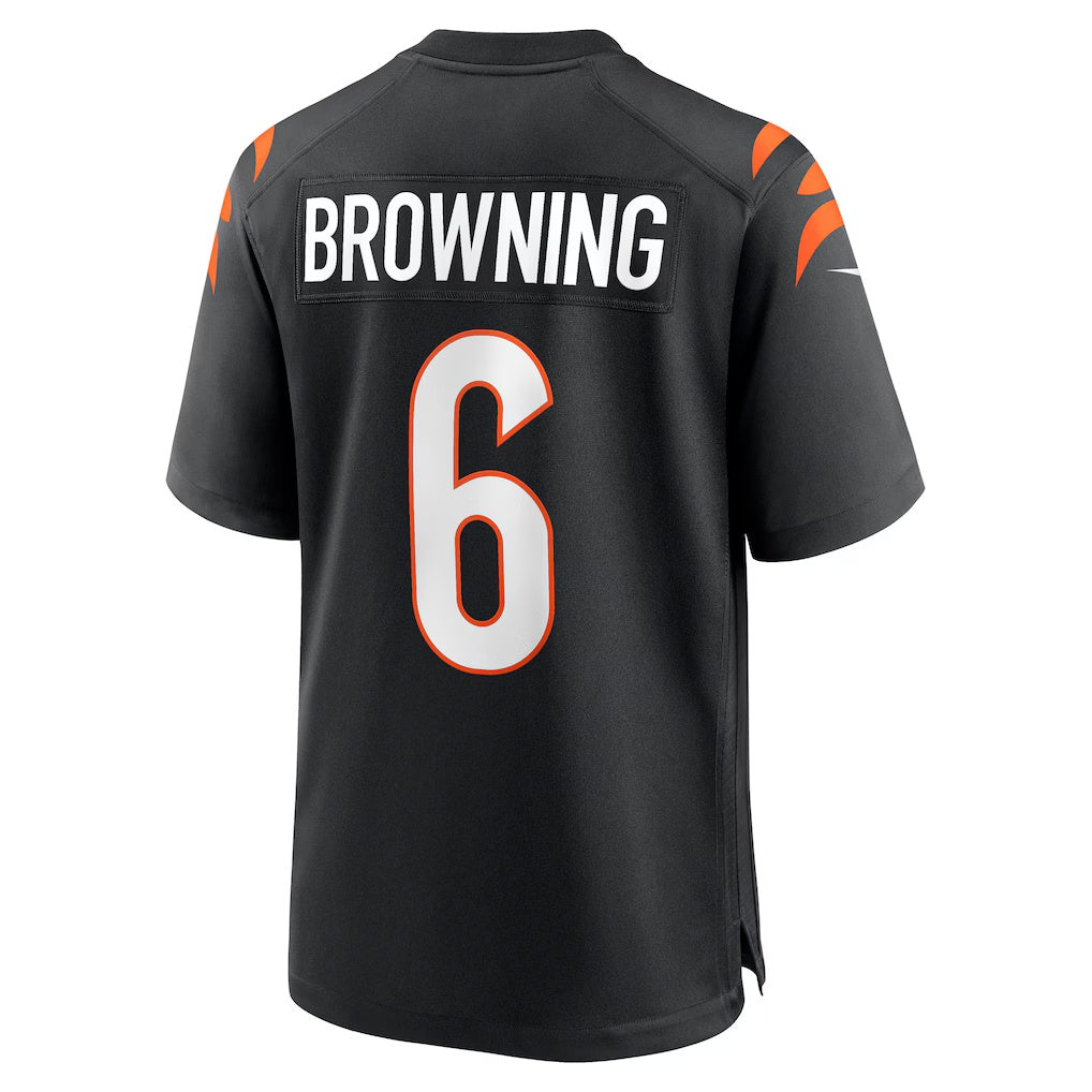 American Football Jersey | C.Bengals #6 Jake Browning Black Game Stitched Football American Jersey - image 1