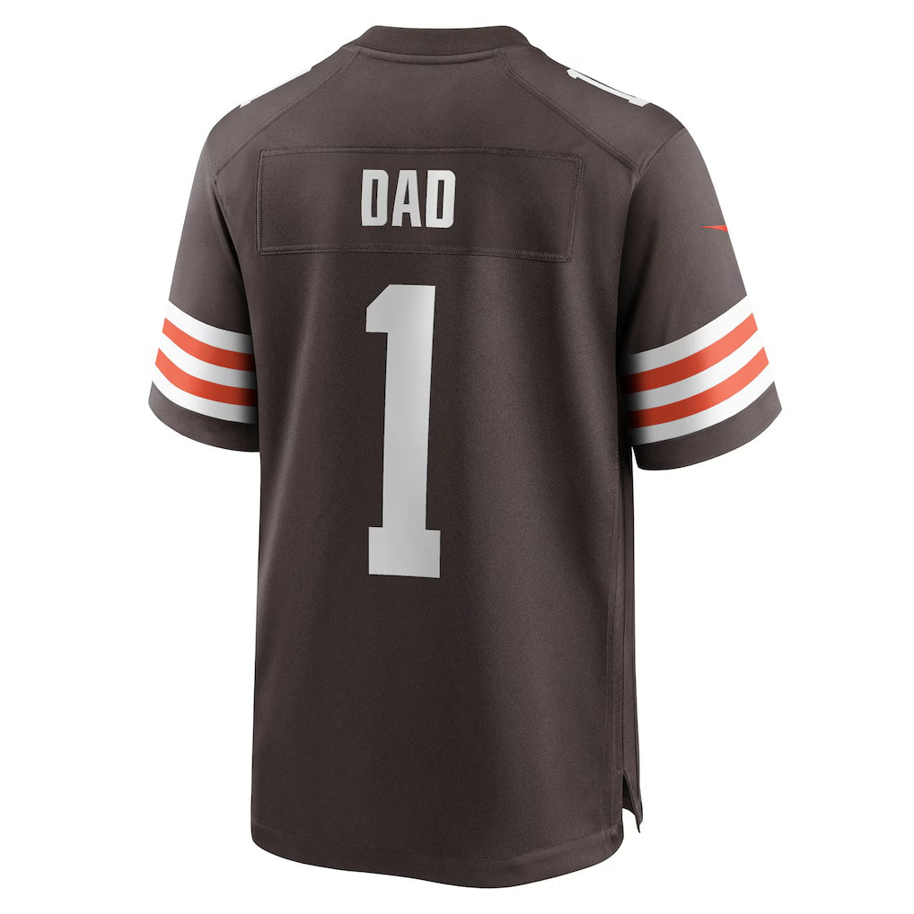 American Football Jersey | C.Browns Number #1 Dad Brown Game Stitched Football American Jersey - image 1