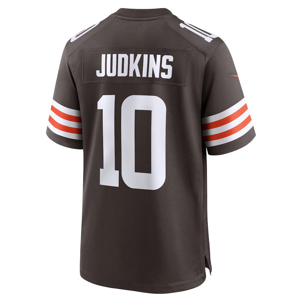 American Football Jersey | C.Browns #10 Quinshon Judkins Brown 2025 Draft Game Stitched Football American Jersey - image 1