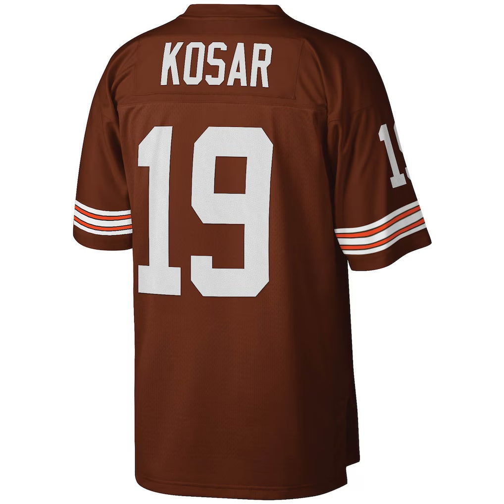 American Football Jersey | C.Browns #19 Bernie Kosar Brown Legacy Replica Stitched Football American Jersey - image 1