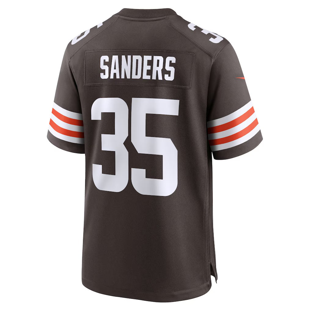 American Football Jersey | C.Browns #35 Raheim Sanders Brown Team Game Stitched Football American Jersey - image 1