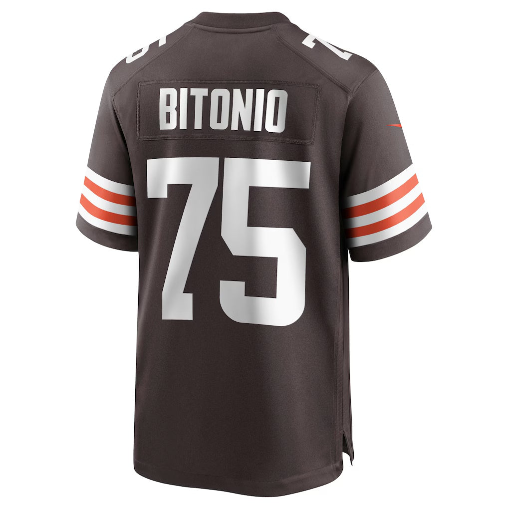 American Football Jersey | C.Browns #75 Joel Bitonio Brown Game Stitched Football American Jersey - image 1