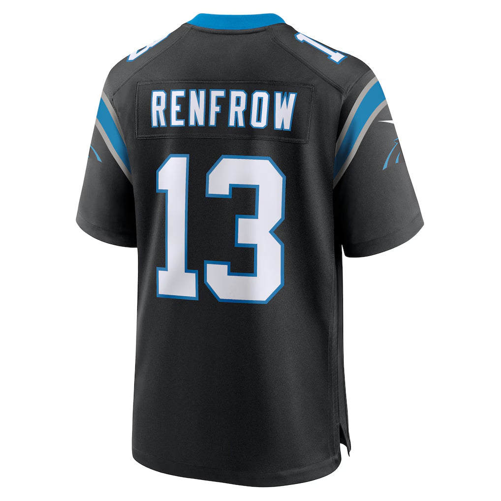 American Football Jersey | C.Panthers #13 Hunter Renfrow Black Team Game Stitched Football American Jersey - image 1