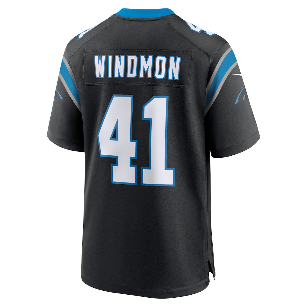 American Football Jersey | C.Panthers #41 Jacoby Windmon Black Team Game Stitched Football American Jersey - image 1