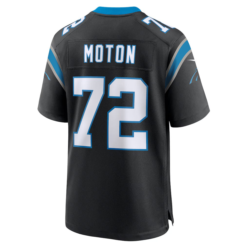 American Football Jersey | C.Panthers #72 Taylor Moton Black Team Game Stitched Football American Jersey - image 1