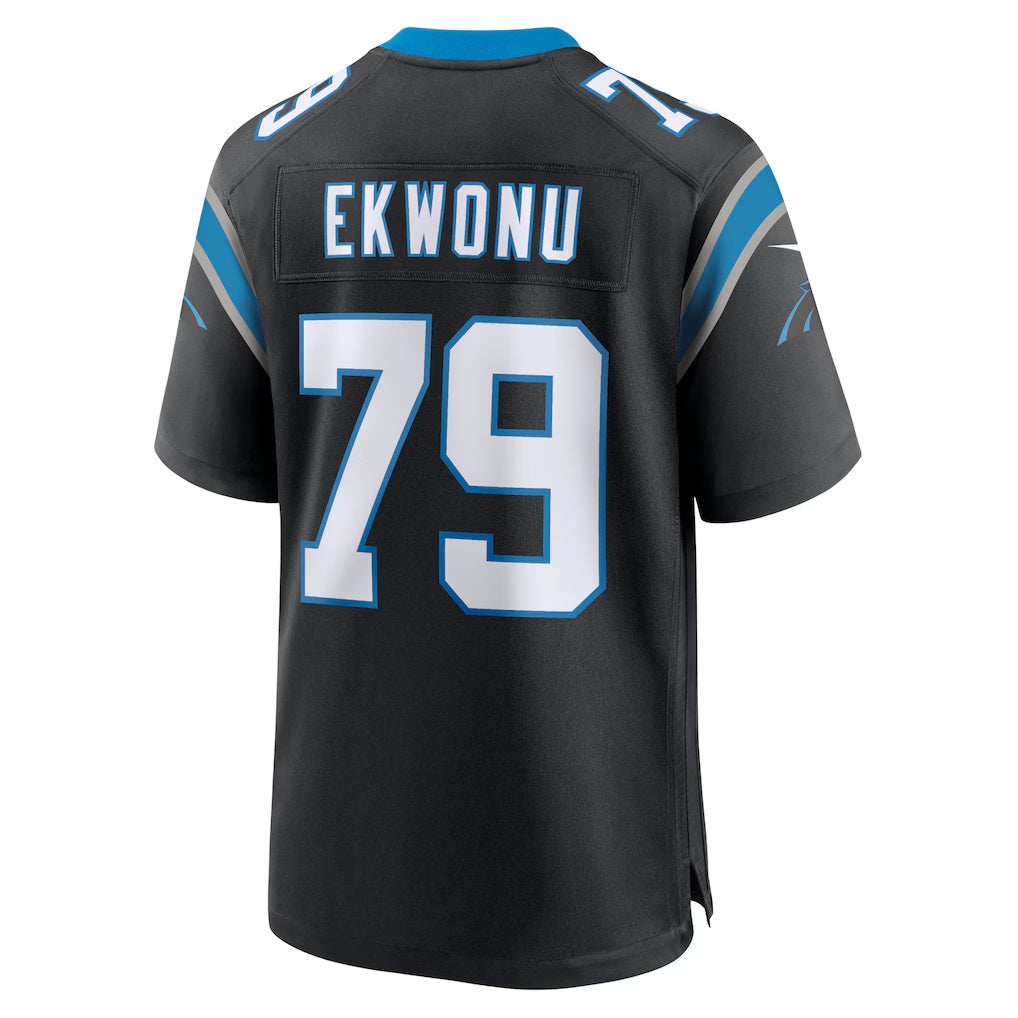 American Football Jersey | C.Panthers #79 Ikem Ekwonu Black Game Stitched Football American Jersey - image 1