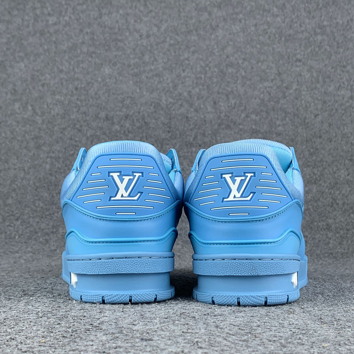 LV Trainer Sneakers 'Embossed Monogram - Blue' - product view 6