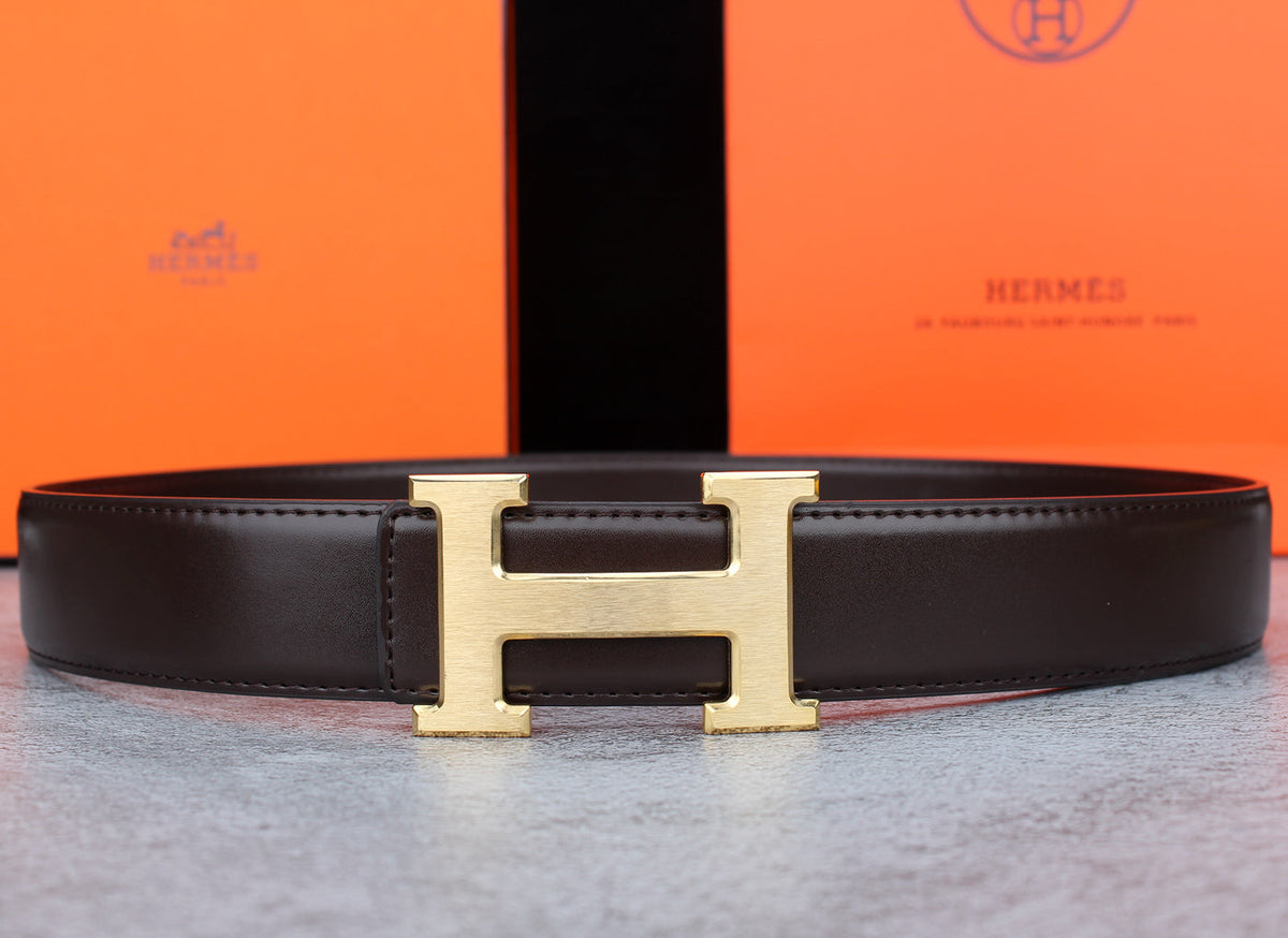 2 Colors Classic Buckle Leather Belt - product view 2