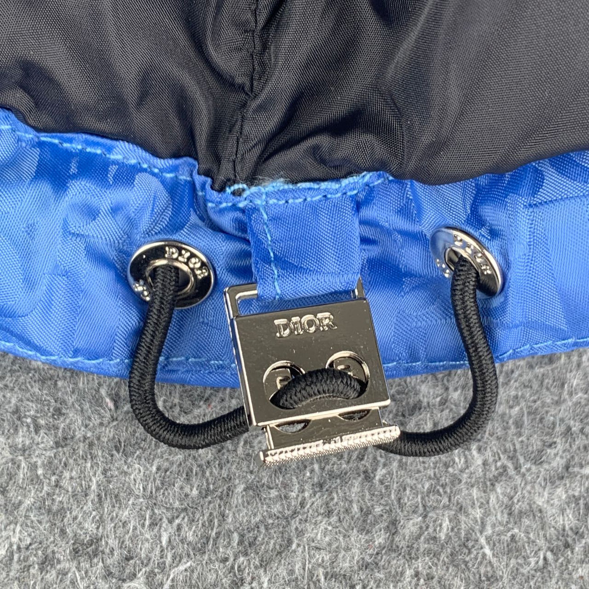 Dior Oblique Down Jacket in Blue Technical Jacquard - product view 7