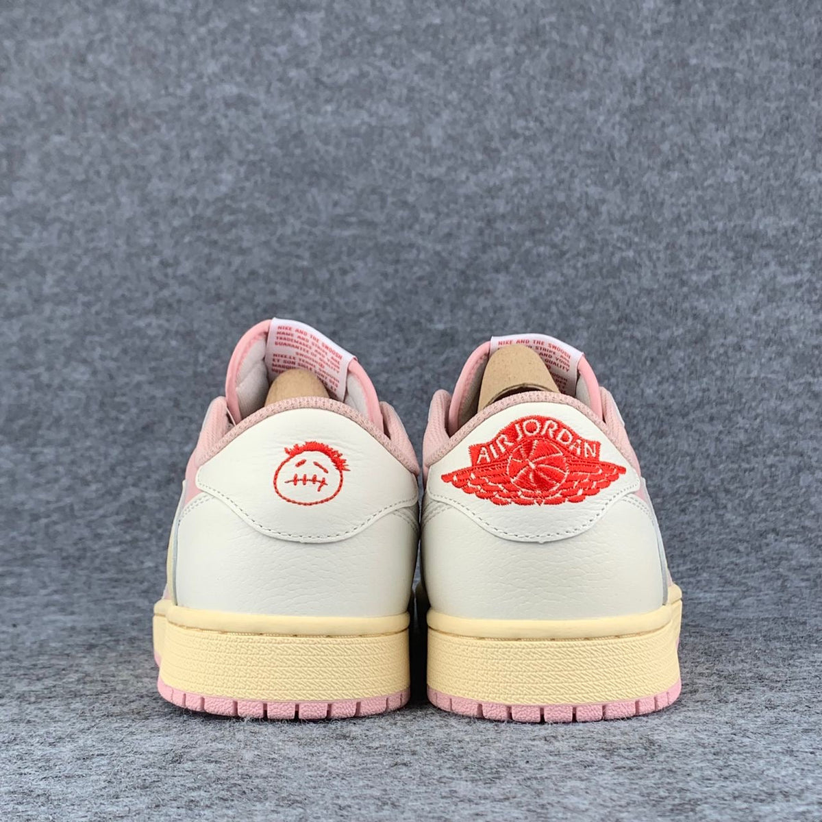 (Custom) Travis Scott x Air Jordan 1 Low OG SP Sneakers 'Sail Shy Pink' - product view 6