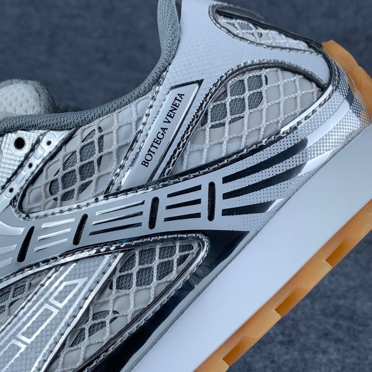 Bottega Veneta Orbit Sneaker 'Silver White' - product view 8