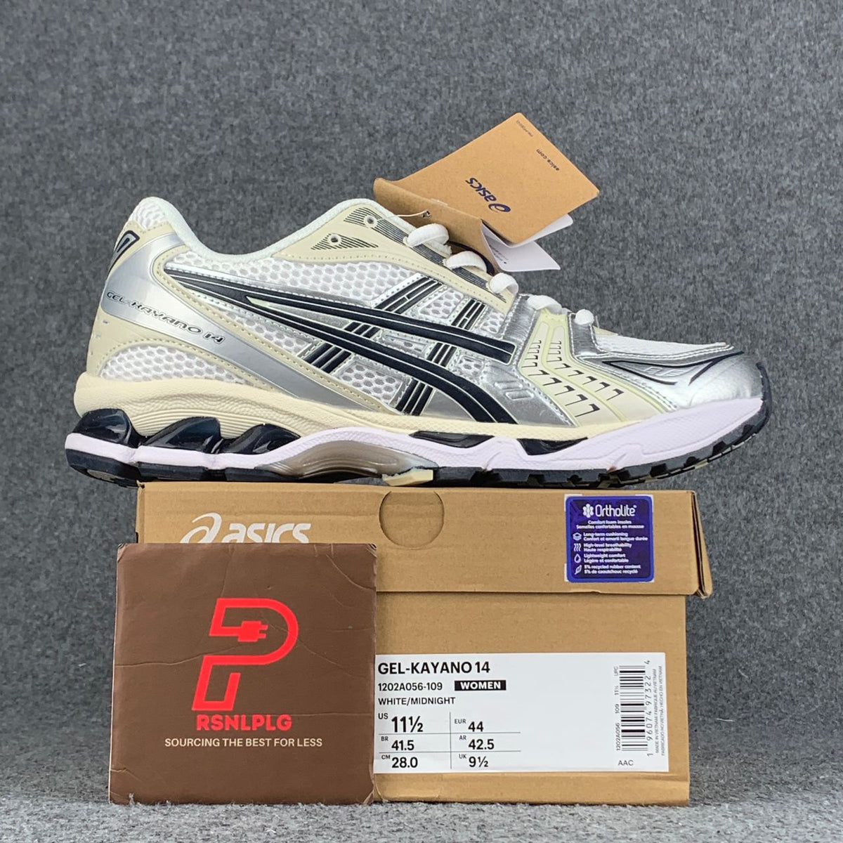 Asics Wmns Gel Kayano 14 Sneakers 'White Midnight' - product view 1