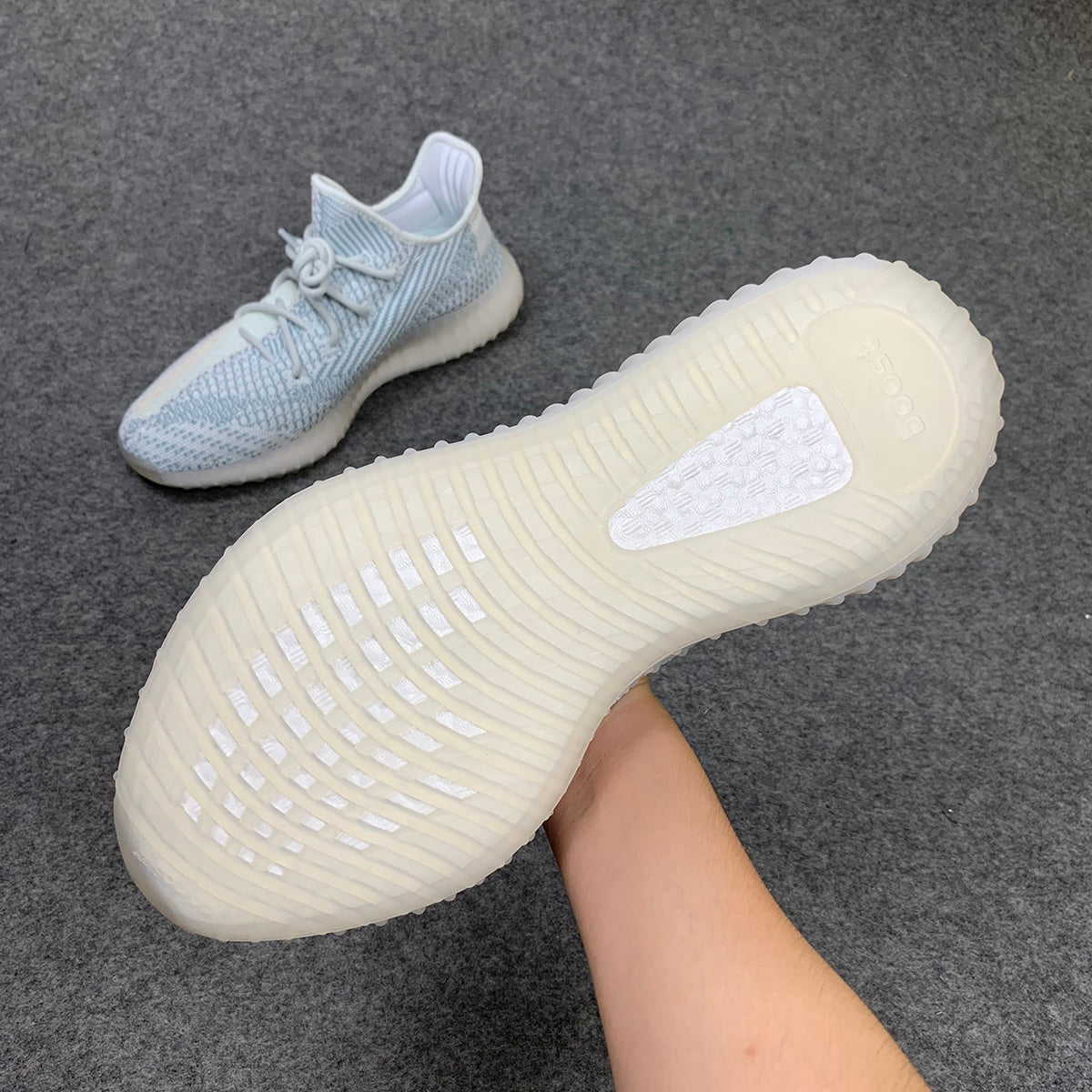 Yeezy Boost 350 V2 Sneakers 'Cloud White Non-Reflective' - product view 5