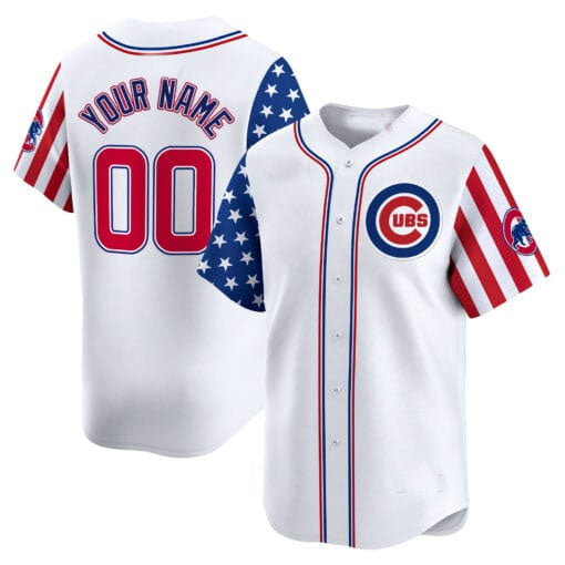 Baseball Jersey | Chicago Cubs 2024 Independence Day Limited Custom Jersey ¨C All Stitched-White - image 1