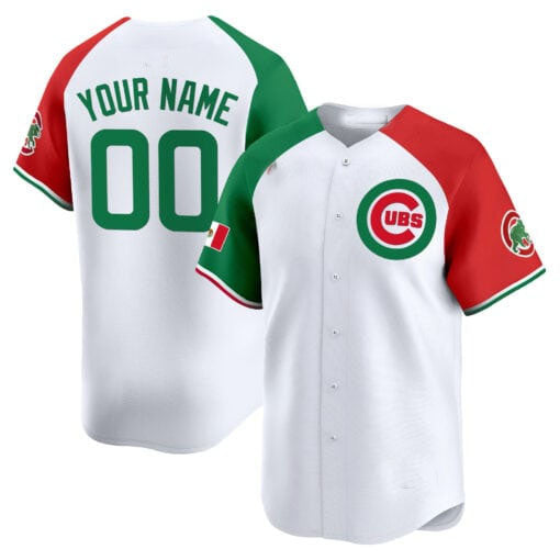 Baseball Jersey | Chicago Cubs Mexico Limited Custom Jersey V3 ¨C White - image 1