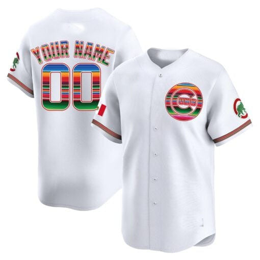 Baseball Jersey | Chicago Cubs Mexico Limited Custom Jersey ¨C All Stitched-White - image 1