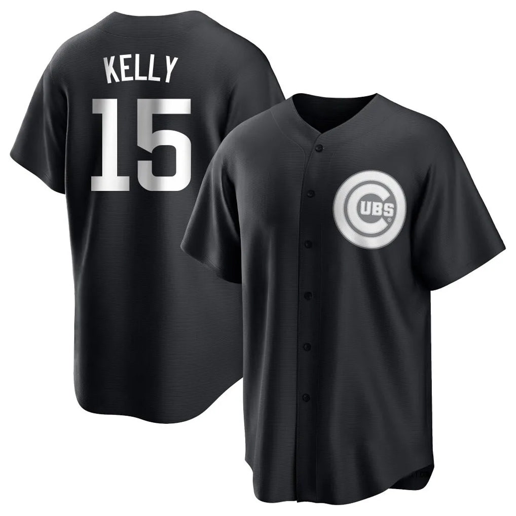 Baseball Jersey | Chicago Cubs #15 Carson Kelly Player Black Game Stitched - image 1