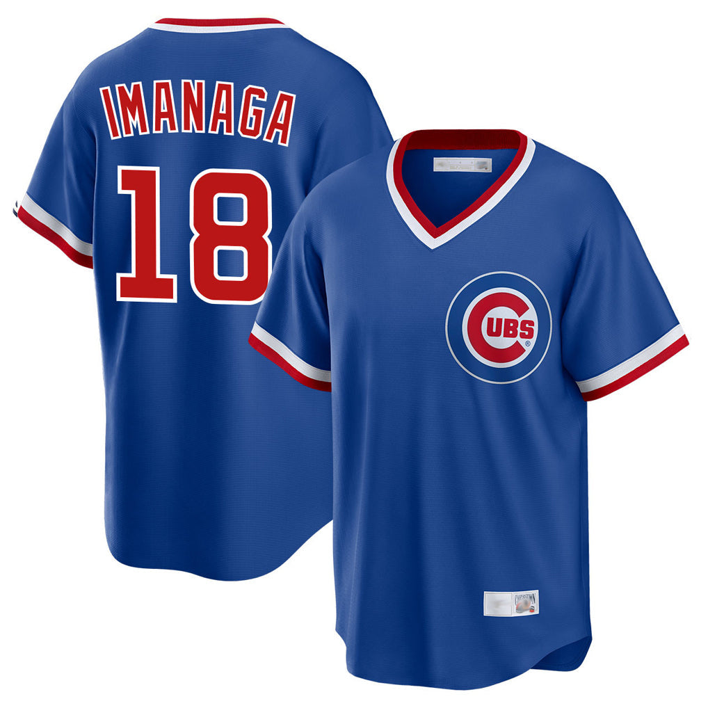 Baseball Jersey | Chicago Cubs #18 Shota Imanaga Player Royal Cooperstown Collection Limited Stitched - image 1