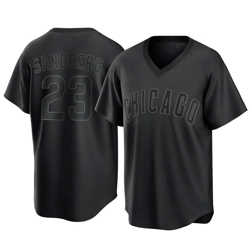 Baseball Jersey | Chicago Cubs #23 Ryne Sandberg Player Black Home Game Stitched - image 1