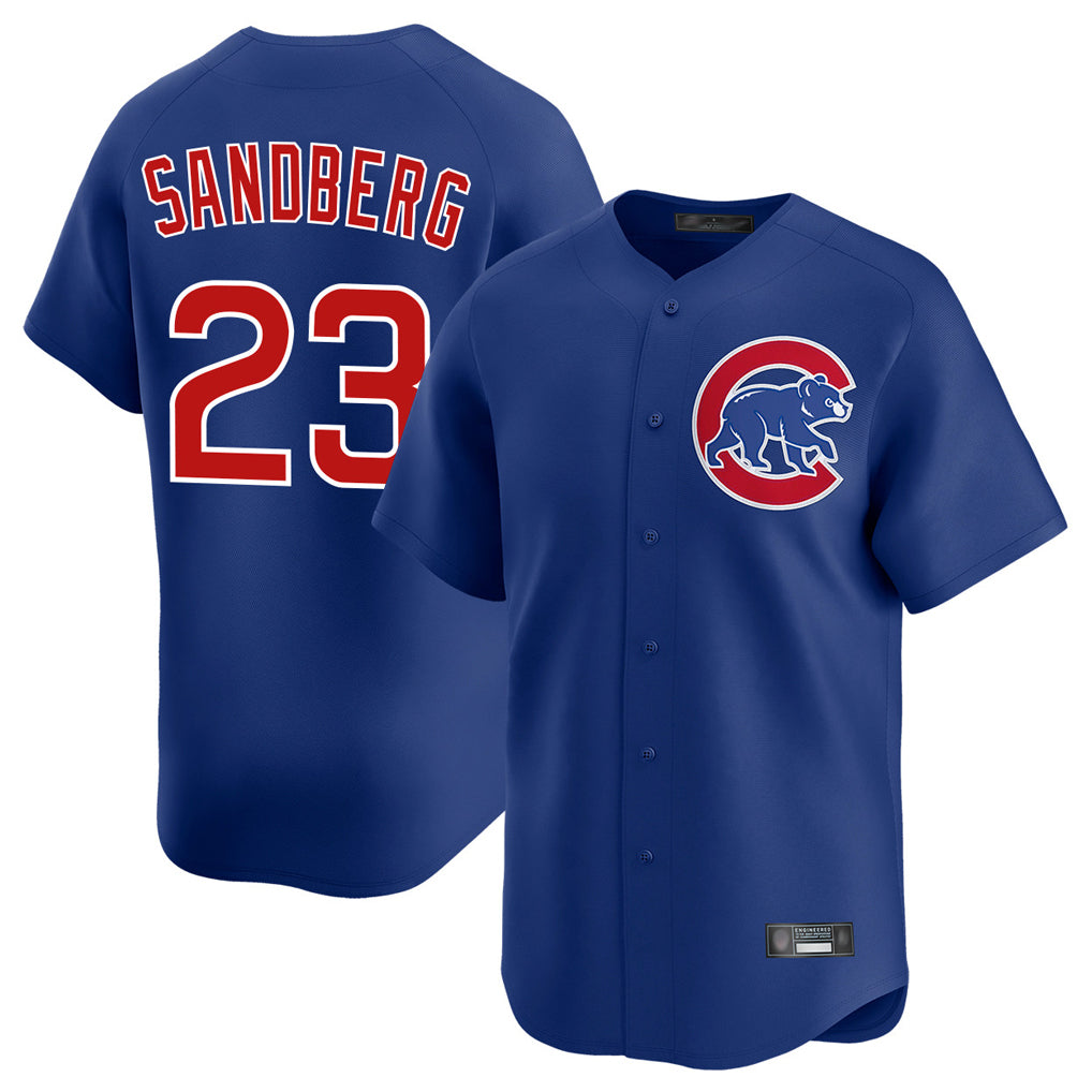 Baseball Jersey | Chicago Cubs #23 Ryne Sandberg Player Royal Limited Home Stitched - image 1
