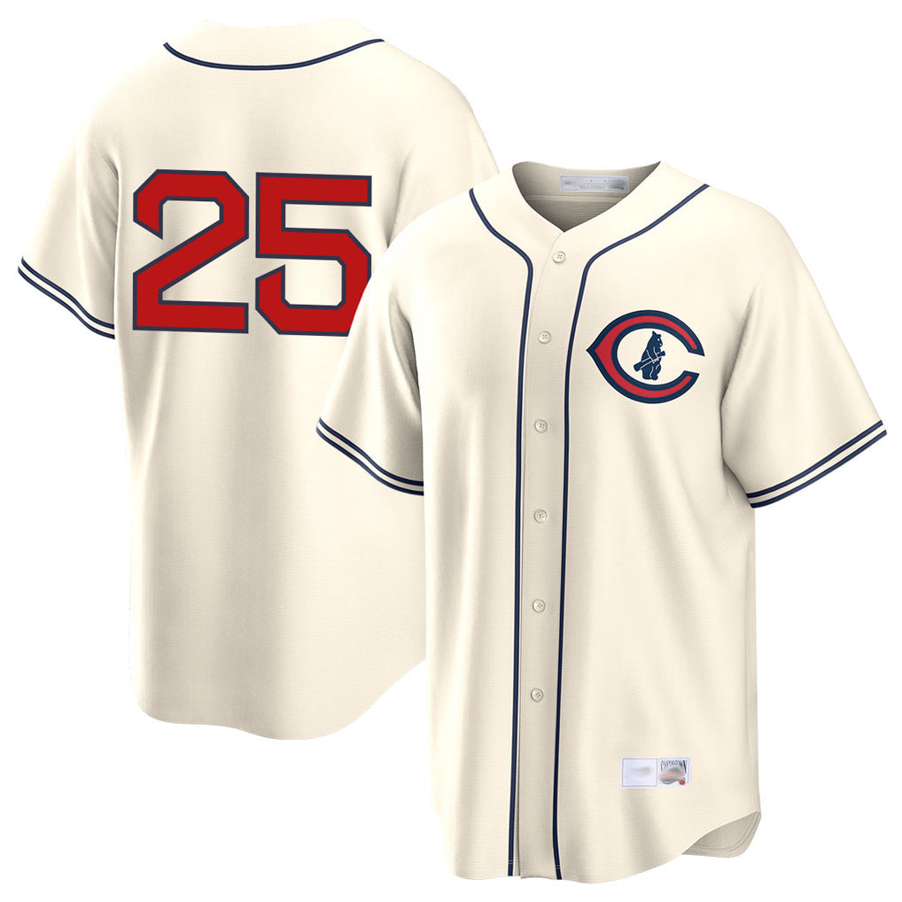 Baseball Jersey | Chicago Cubs #25 Mois¨¦s Ballesteros Player Cream Field of Dreams Home Game Stitched - image 1