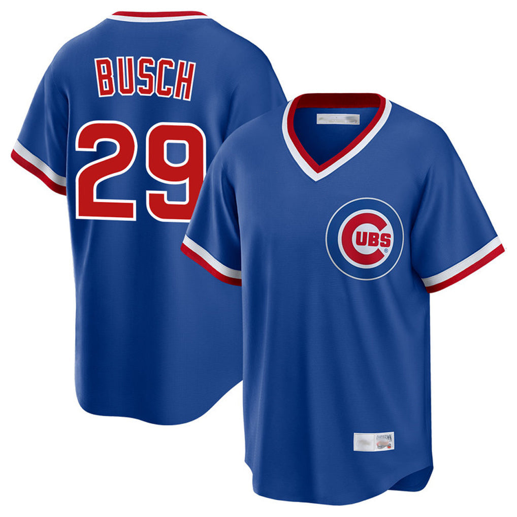 Baseball Jersey | Chicago Cubs #29 Michael Busch Player Royal Cooperstown Collection Limited Stitched - image 1