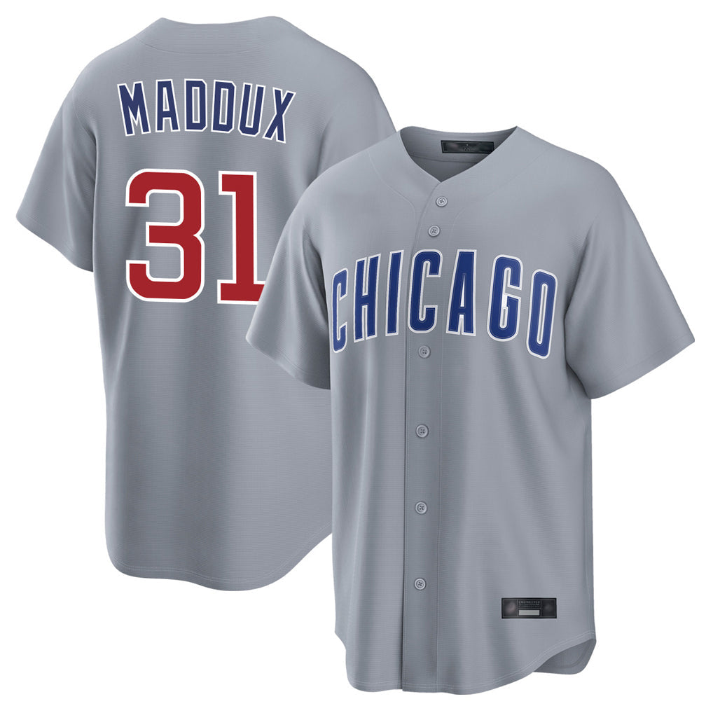 Baseball Jersey | Chicago Cubs #31 Greg Maddux Player Gray Home Game Stitched - image 1